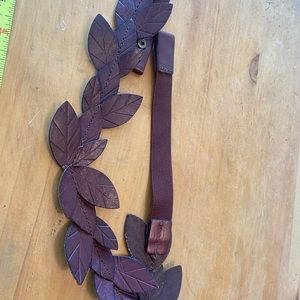 leather leaf belt
